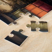 Vintage Bücher auf der virtuellen Bibliothek Puzzle (Seite)