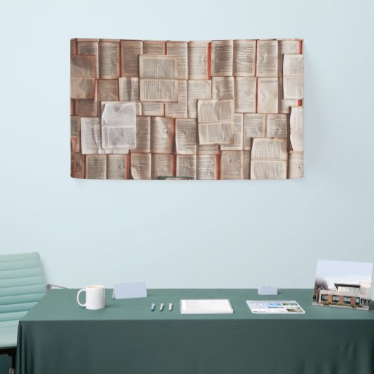 Vintage Bücher Banner (Messeveranstaltung)