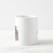 Vintage-Bücher, Blumen und Kaffee oder Tee Kaffeetasse (Mittel)