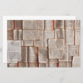 Vintage Bücher Briefpapier (Vorne/Hinten)