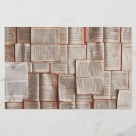 Vintage Bücher Briefpapier