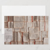 Vintage Bücher Briefpapier (Vorne/Hinten)