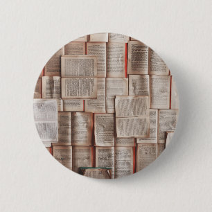 Vintage Bücher Button