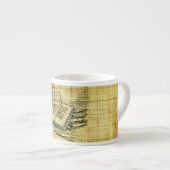 Vintage Bücher Espressotasse (Vorderseite Rechts)