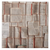 Vintage Bücher Fliese (Vorderseite)