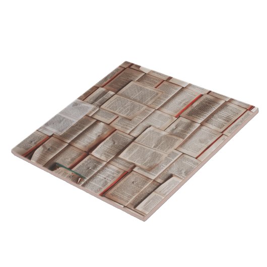 Vintage Bücher Fliese (Seite)