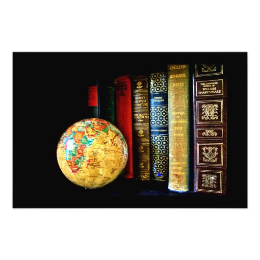 Vintage Bücher Fotodruck (Vorne)