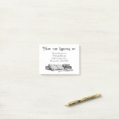 Vintage Bücher für benutzerdefinierte Buchzeichen Post-it Klebezettel (Auf Schreibtisch)