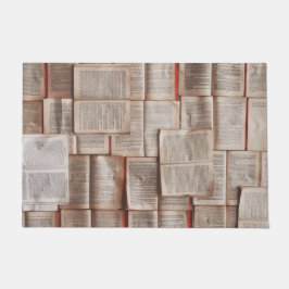 Vintage Bücher Fußmatte