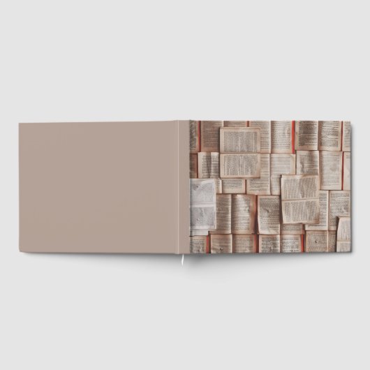 Vintage Bücher Gästebuch (Voll)