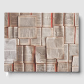 Vintage Bücher Gästebuch (Vorderseite)