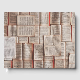 Vintage Bücher Gästebuch