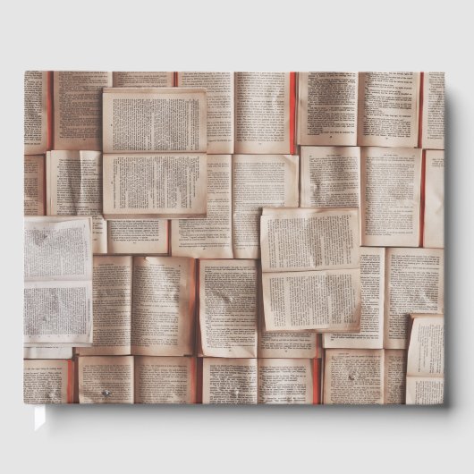 Vintage Bücher Gästebuch (Vorderseite)