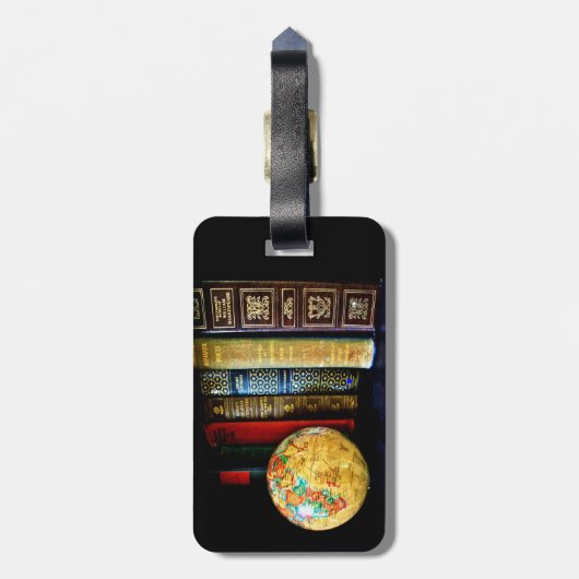 Vintage Bücher Gepäckanhänger (Rückseite vertikal)