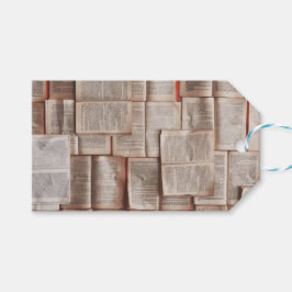 Vintage Bücher Geschenkanhänger