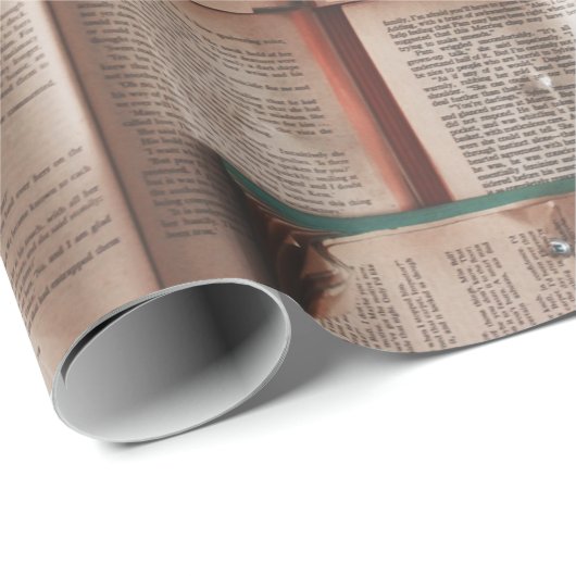 Vintage Bücher Geschenkpapier (Rolleneckpunkt)