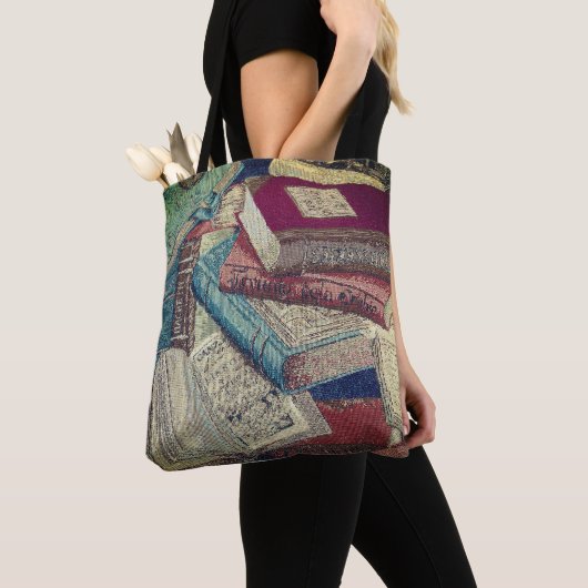 Vintage-Bücher Hintergrund  Tasche (Von Nahem)