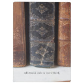 Vintage Bücher in Folge Klemmbrett (Rückseite)
