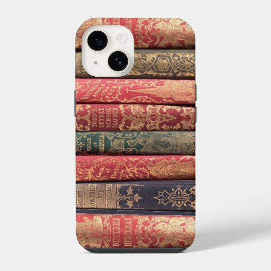 Vintage Bücher iPhone Hülle (Rückseite)