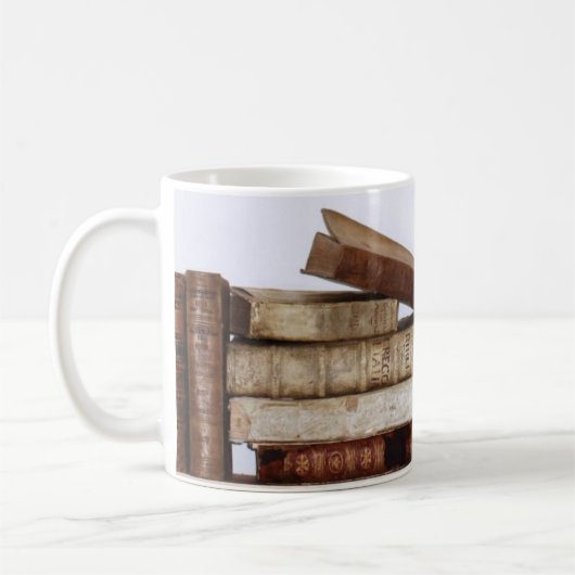 Vintage Bücher Kaffeetasse (Links)