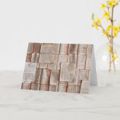 Vintage Bücher Karte (Gelbe Blume)