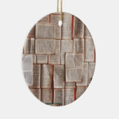 Vintage Bücher Keramik Ornament (Rechts)