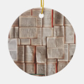 Vintage Bücher Keramik Ornament (Vorne)