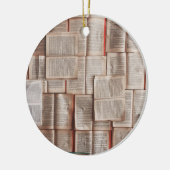 Vintage Bücher Keramik Ornament (Links)