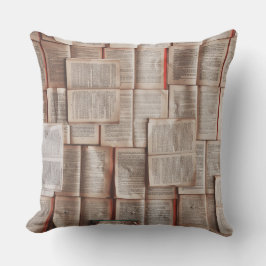 Vintage Bücher Kissen