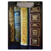 Vintage Bücher Klemmbrett (Vorderseite)