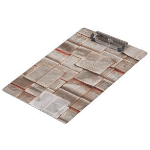 Vintage Bücher Klemmbrett
