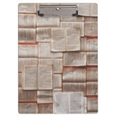 Vintage Bücher Klemmbrett (Vorderseite)