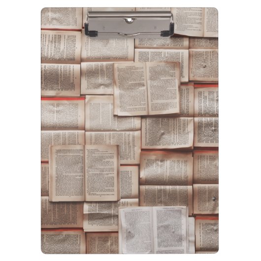 Vintage Bücher Klemmbrett (Vorderseite)