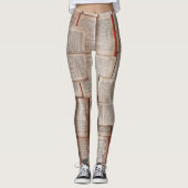 Vintage Bücher Leggings (Vorderseite)