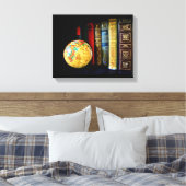 Vintage Bücher Leinwanddruck (Insitu (Schlafzimmer))