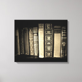 Vintage Bücher Leinwanddruck