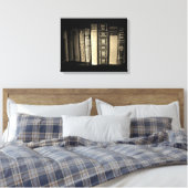 Vintage Bücher Leinwanddruck (Insitu (Schlafzimmer))