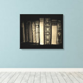 Vintage Bücher Leinwanddruck (Insitu (Holzboden))