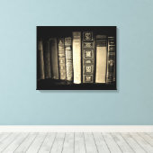 Vintage Bücher Leinwanddruck (Insitu (Holzboden))