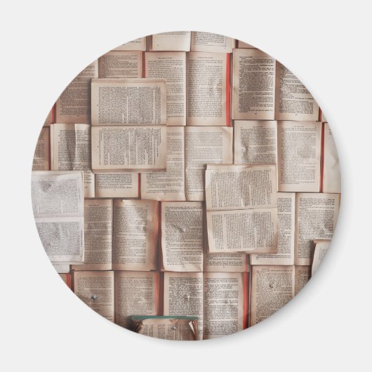 Vintage Bücher Magnet (Vorne)