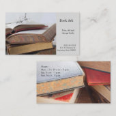 Vintage Bücher mit Brille Visitenkarte (Vorne/Hinten)