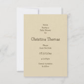 Vintage Bücher mit Bücherdusche Einladung (Rückseite)