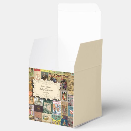 Vintage Bücher mit Bücherdusche Geschenkschachtel (Geöffnet)