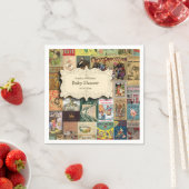 Vintage Bücher mit Bücherdusche Serviette (Beispiel)