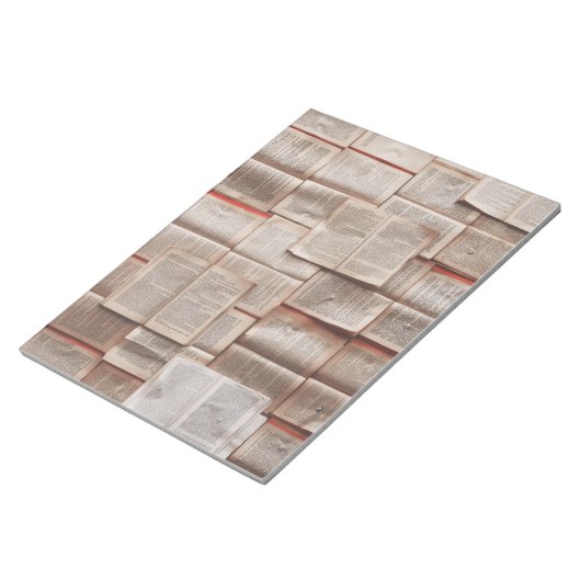 Vintage Bücher Notizblock (angewinkelt)