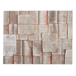 Vintage Bücher Notizblock