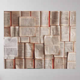 Vintage Bücher Poster