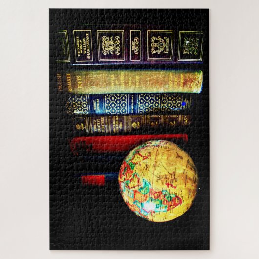 Vintage Bücher Puzzle (Vertikal)