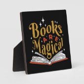 Vintage Bücher sind magisch Fotoplatte (Vorderseite)
