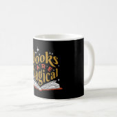 Vintage Bücher sind magisch Kaffeetasse (VorderseiteRechts)